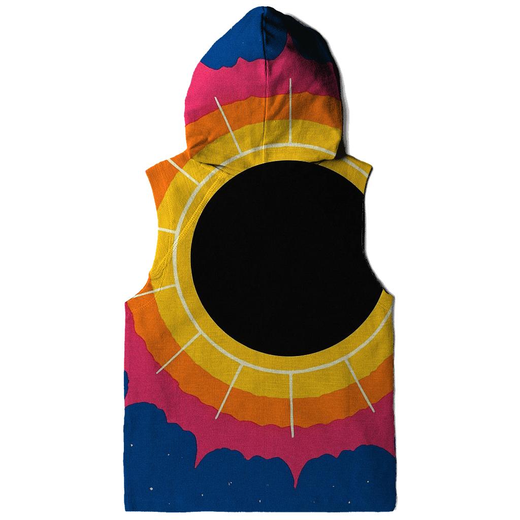 Concentric Eclipse Halo Field printed hoodies