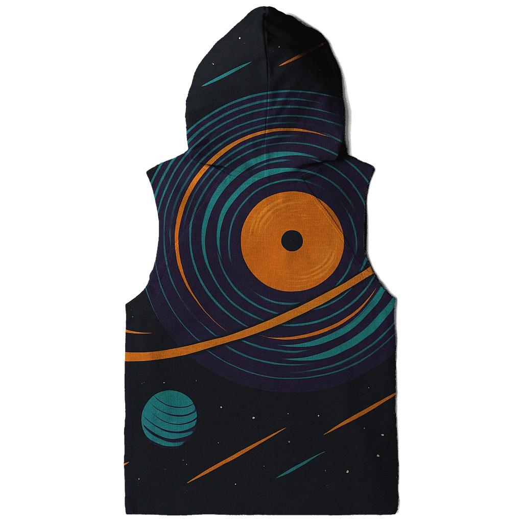 Planetary Vinyl Sound Waves pullover hoodies