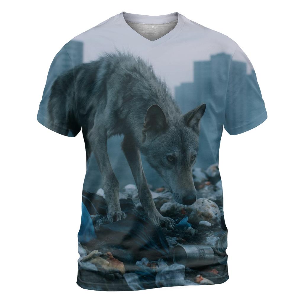 Urban Periphery Garbage Dump Wolf personalized full print shirts