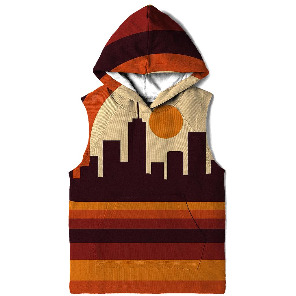 Groove Tunnel Cityscape zip-up hoodies