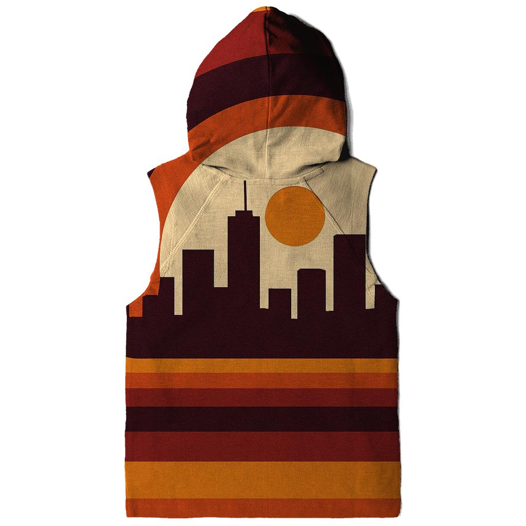 Groove Tunnel Cityscape zip-up hoodies