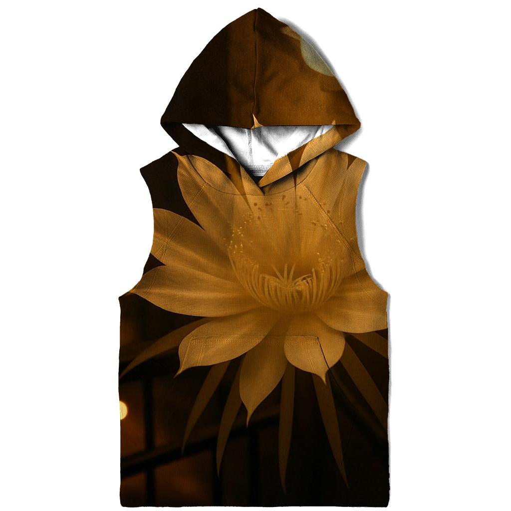 Night Blooming Cereus On City Balcony embroidered hoodies