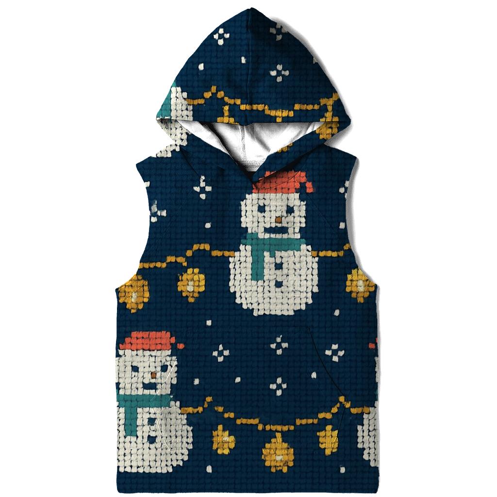 Snowman Lantern Garland Rows Design hoodies fashion