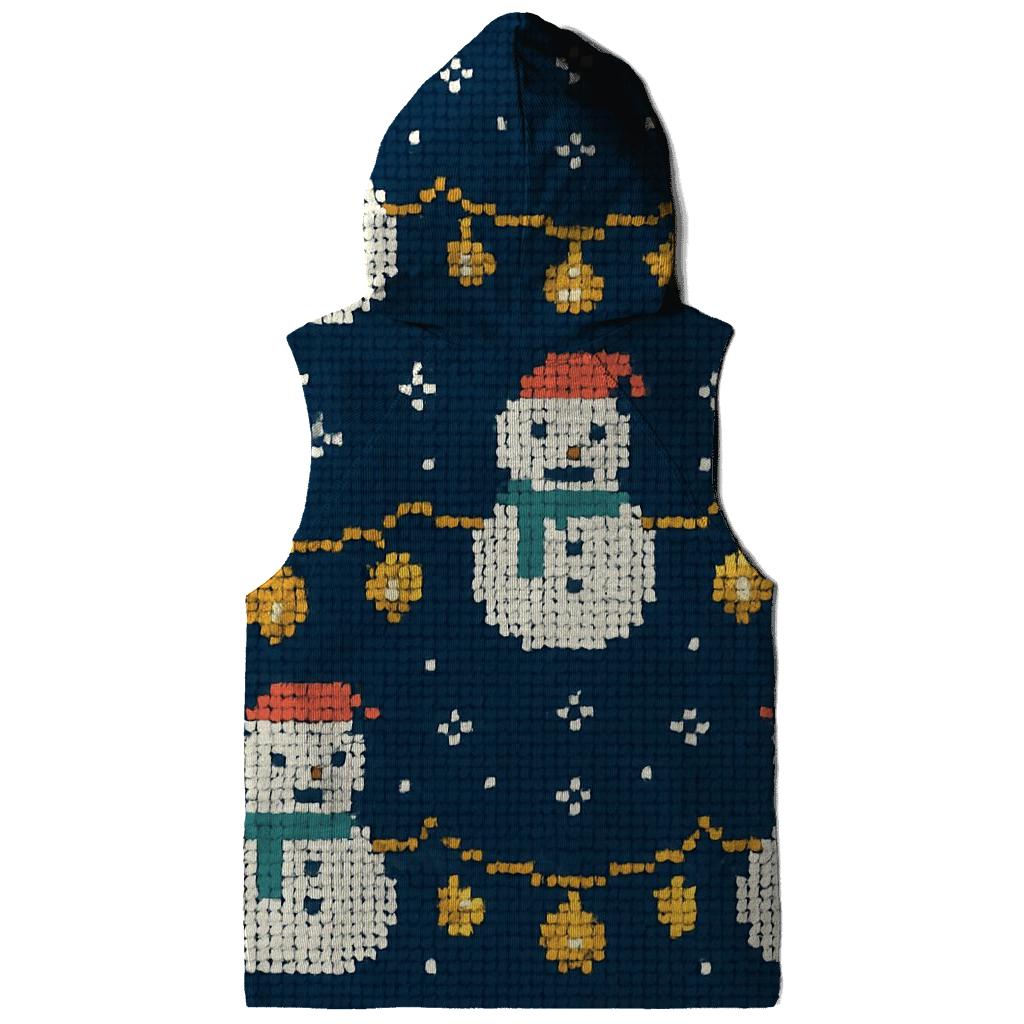 Snowman Lantern Garland Rows Design hoodies fashion