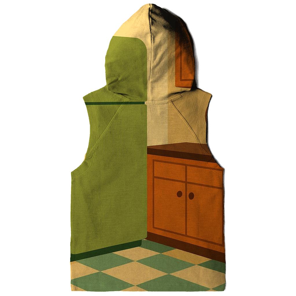 Retro Kitchen Checkerboard Charm zip-up hoodies