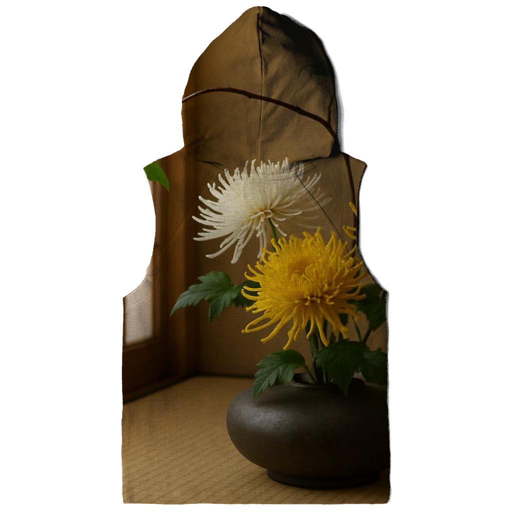 Ikebana Inspired Chrysanthemums In Tatami Room hoodie designs