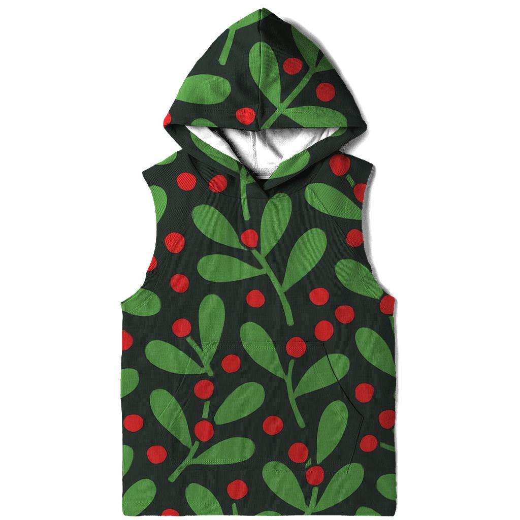 Geometric Mistletoe Mosaic lightweight hoodies