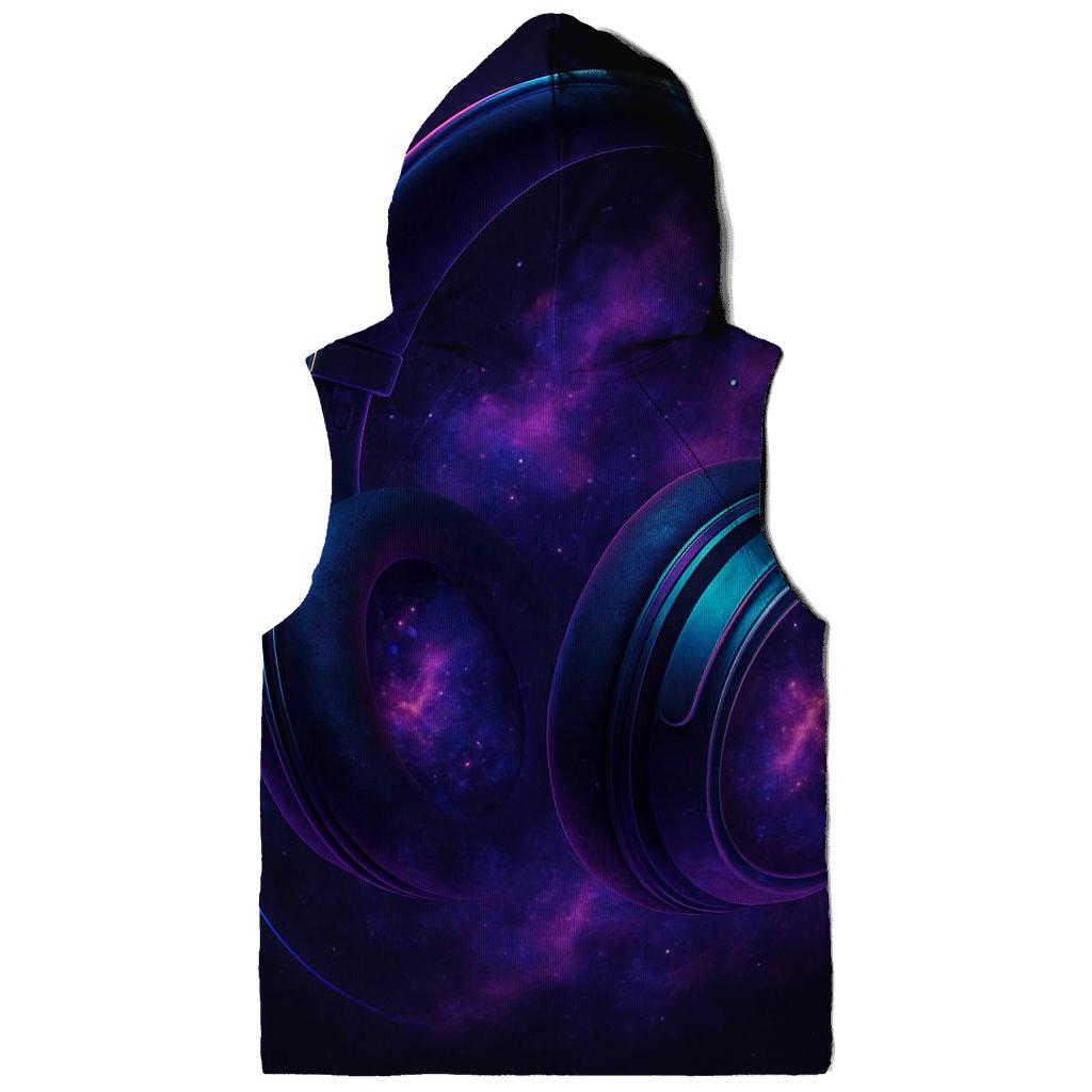 Holographic Headphone Nebula hoodies fashion