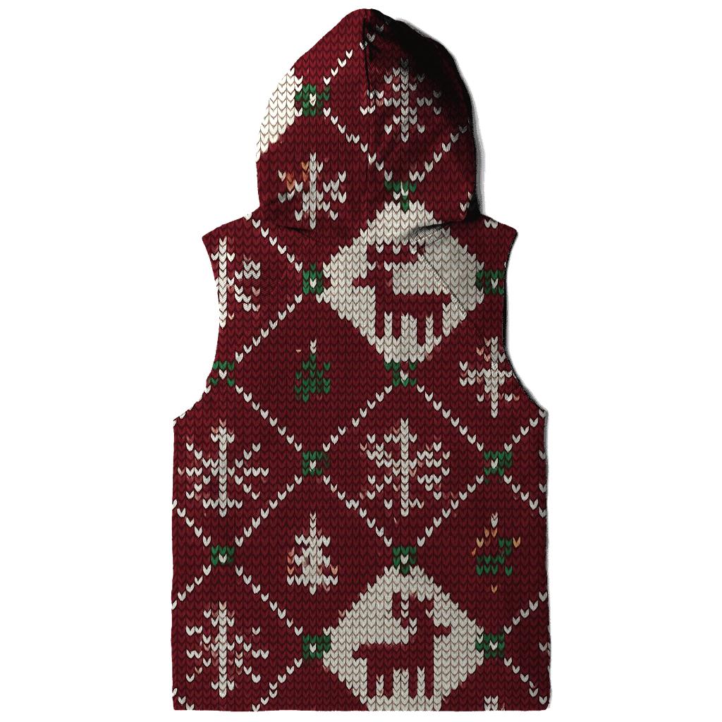Reindeer Sweater Diamond Lattice Design premium hoodies