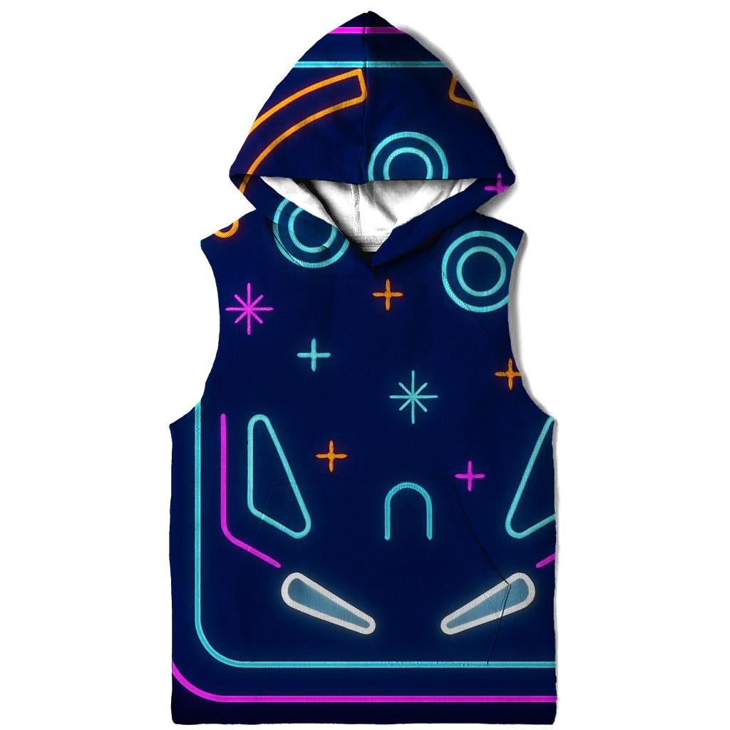Arcade Neon Pinball Field premium hoodies