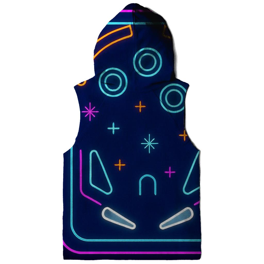 Arcade Neon Pinball Field premium hoodies