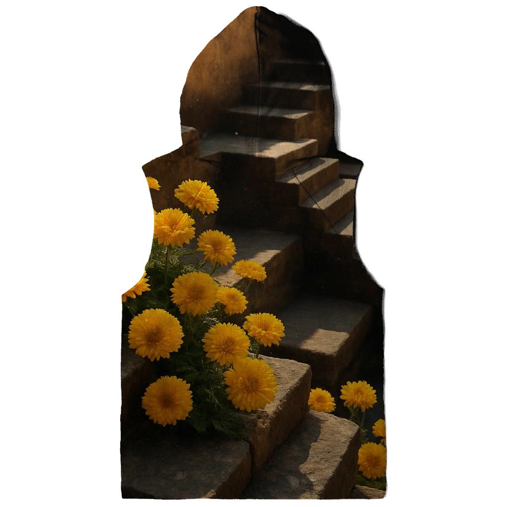 Desert Marigolds At Ancient Stepwell premium hoodies