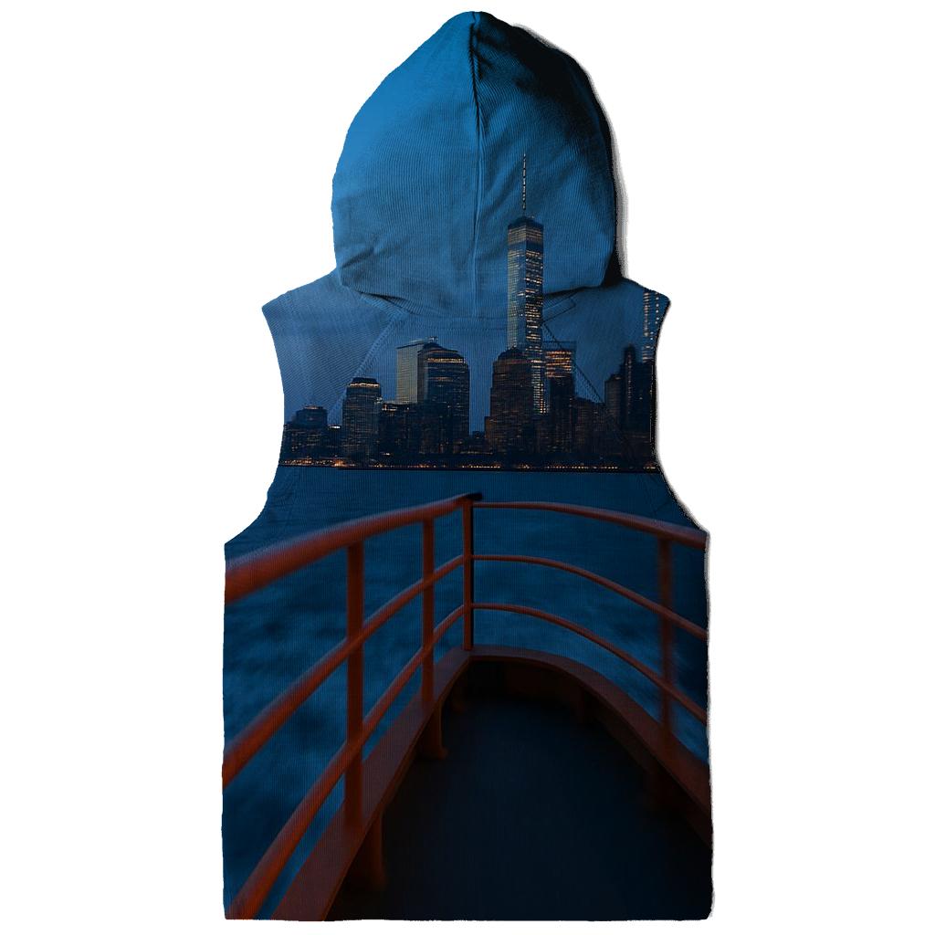 Staten Island Ferry Approach At Blue Hour custom hoodies