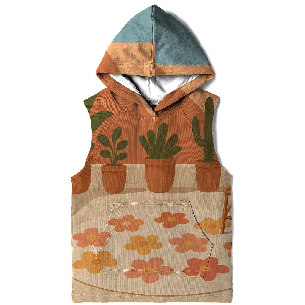 Flower Power Courtyard Retreat embroidered hoodies