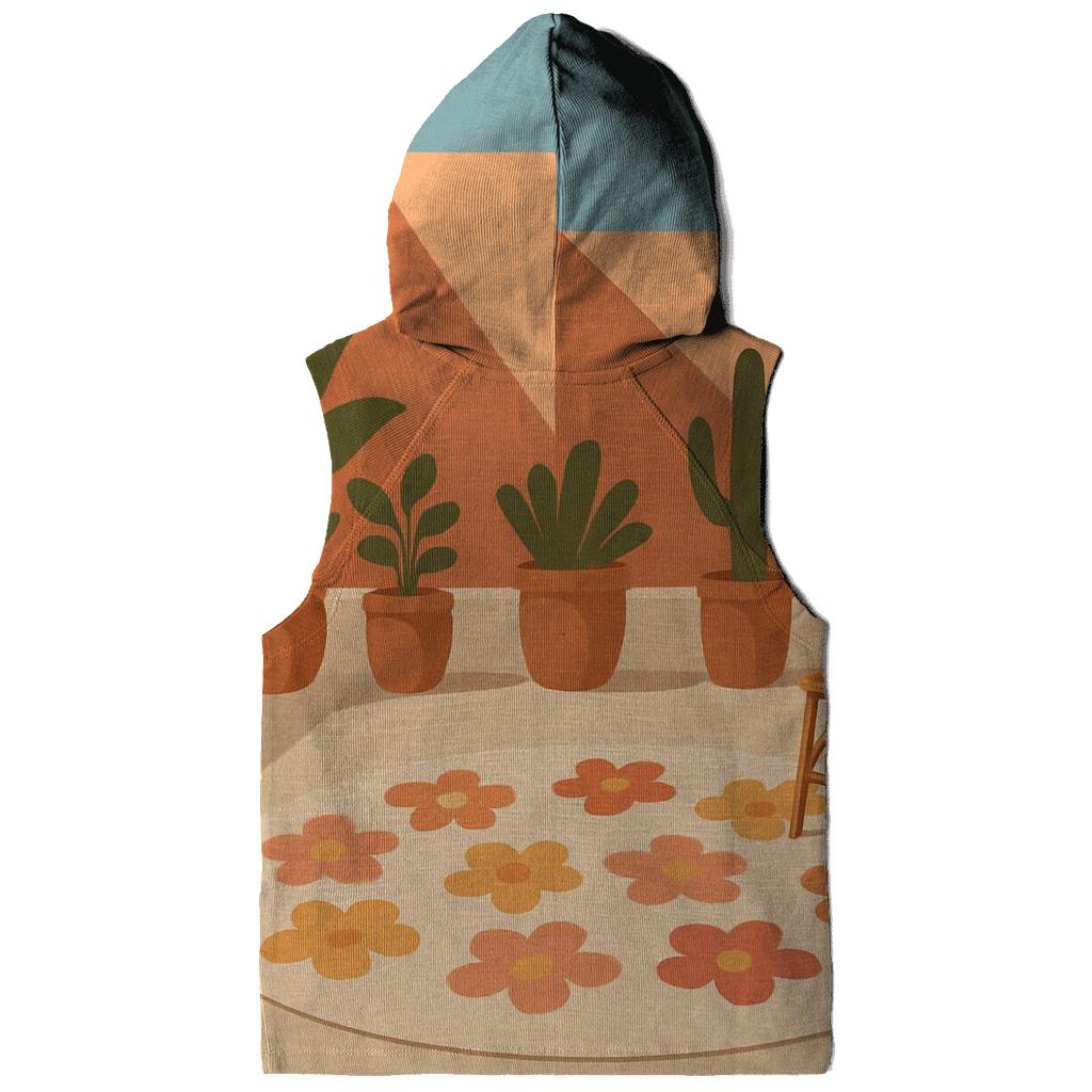 Flower Power Courtyard Retreat embroidered hoodies