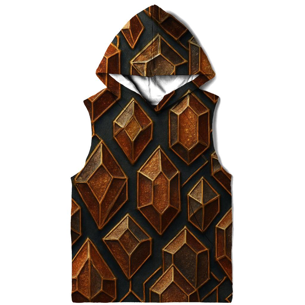 Gilded Crystal Lattice designer hoodies