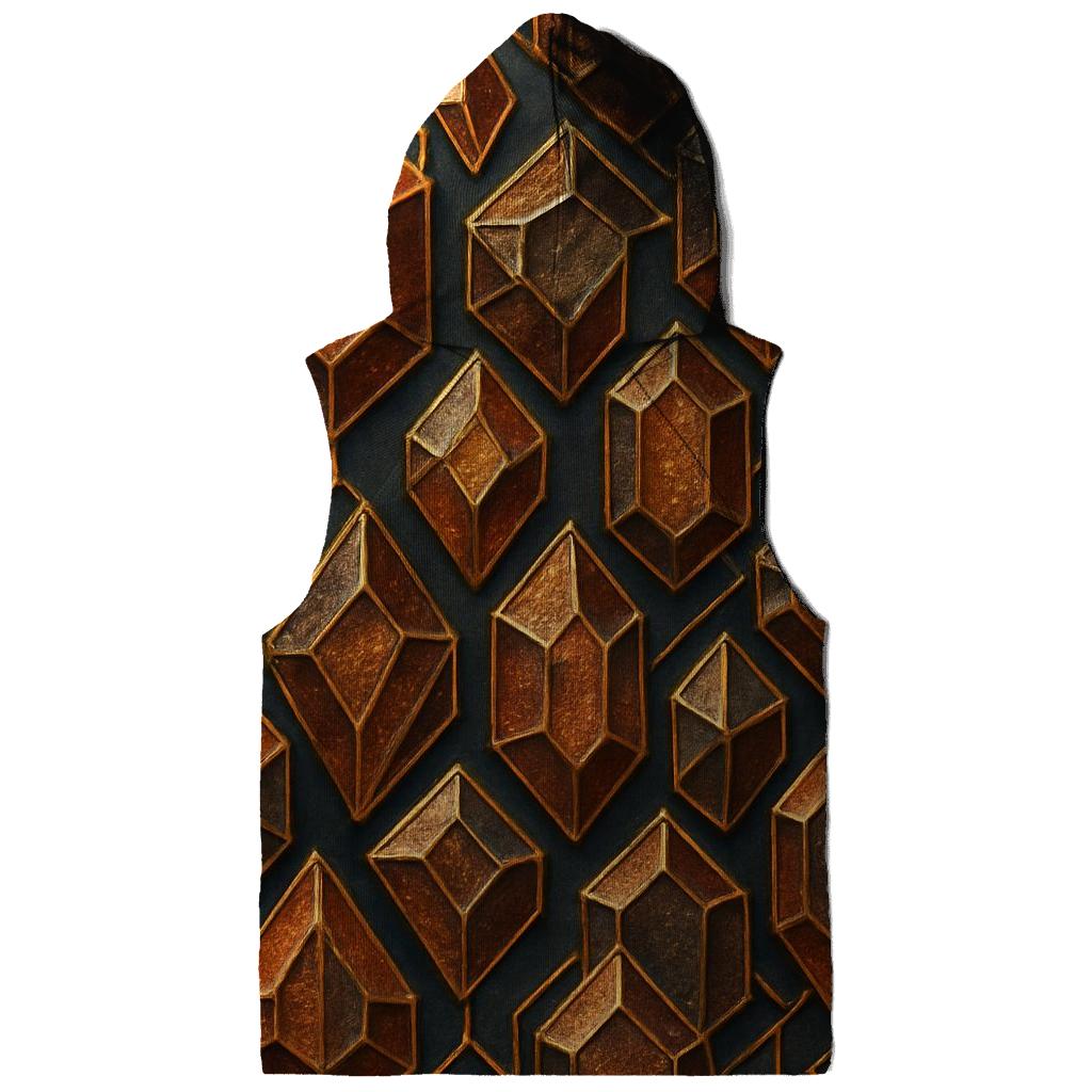 Gilded Crystal Lattice designer hoodies