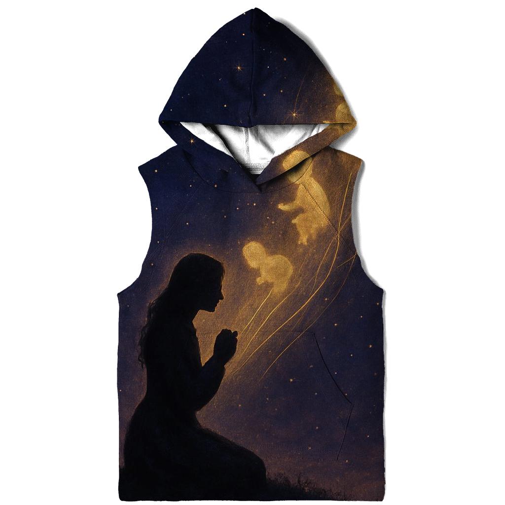 Where Her Prayers Touch The Stars lightweight hoodies