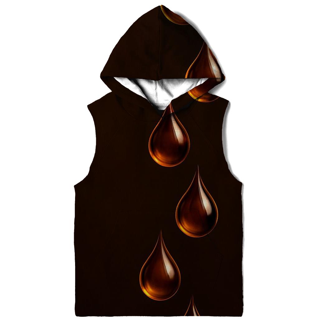 Golden Drip Cascade custom hoodies