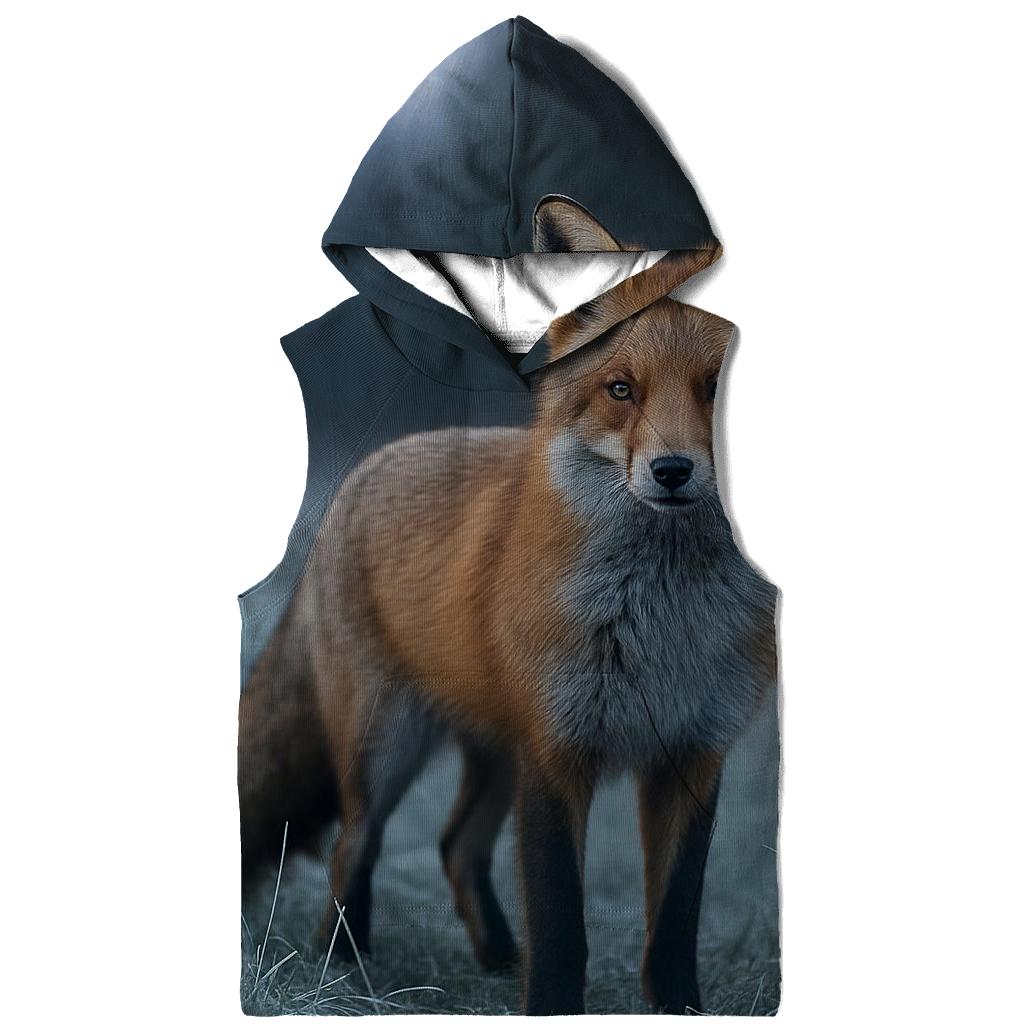 Red Fox In Frosted Meadow hoodie styles