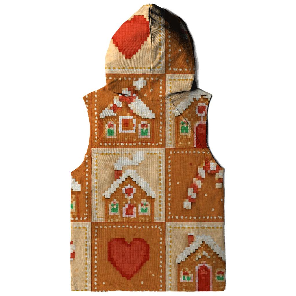 Gingerbread Chimney Patchwork Design lightweight hoodies