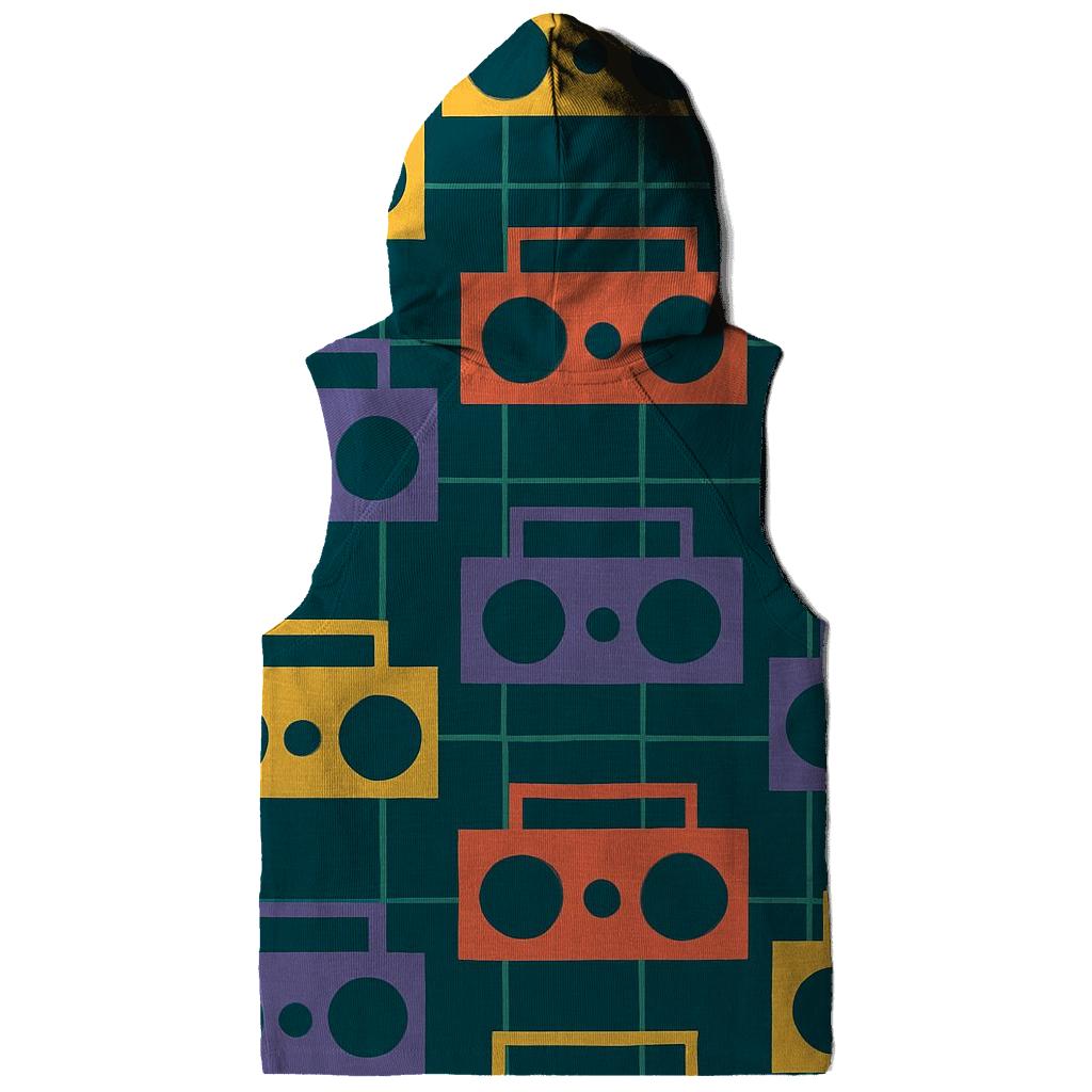 Boombox Street Grid printed hoodies