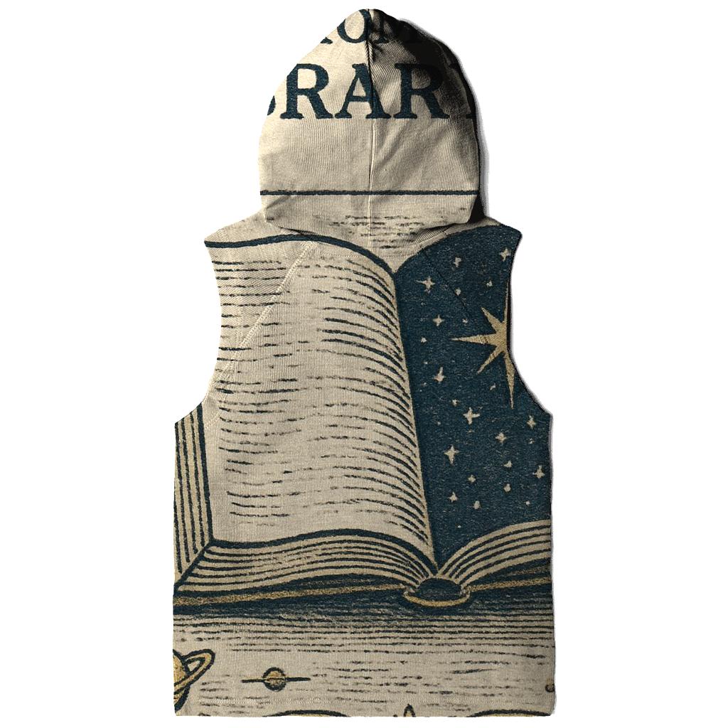 Celestial Library Bookplate Design zip-up hoodies