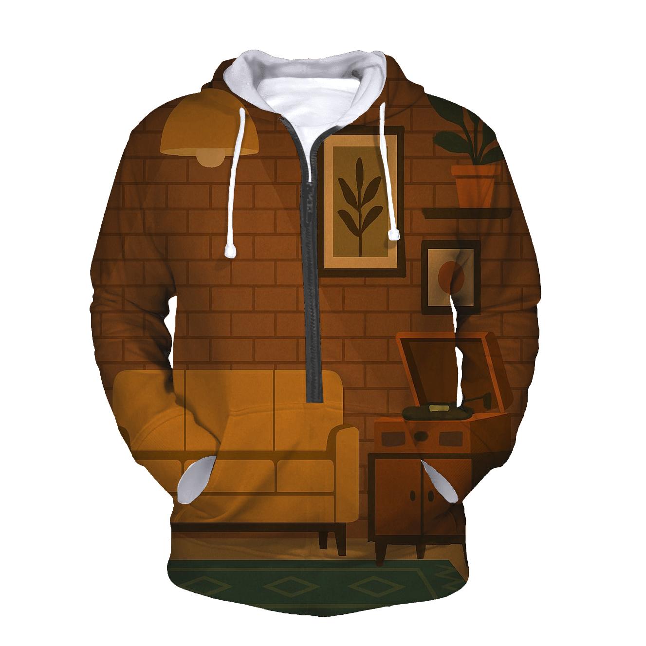 Lazy Afternoon Record Lounge zip-up hoodies