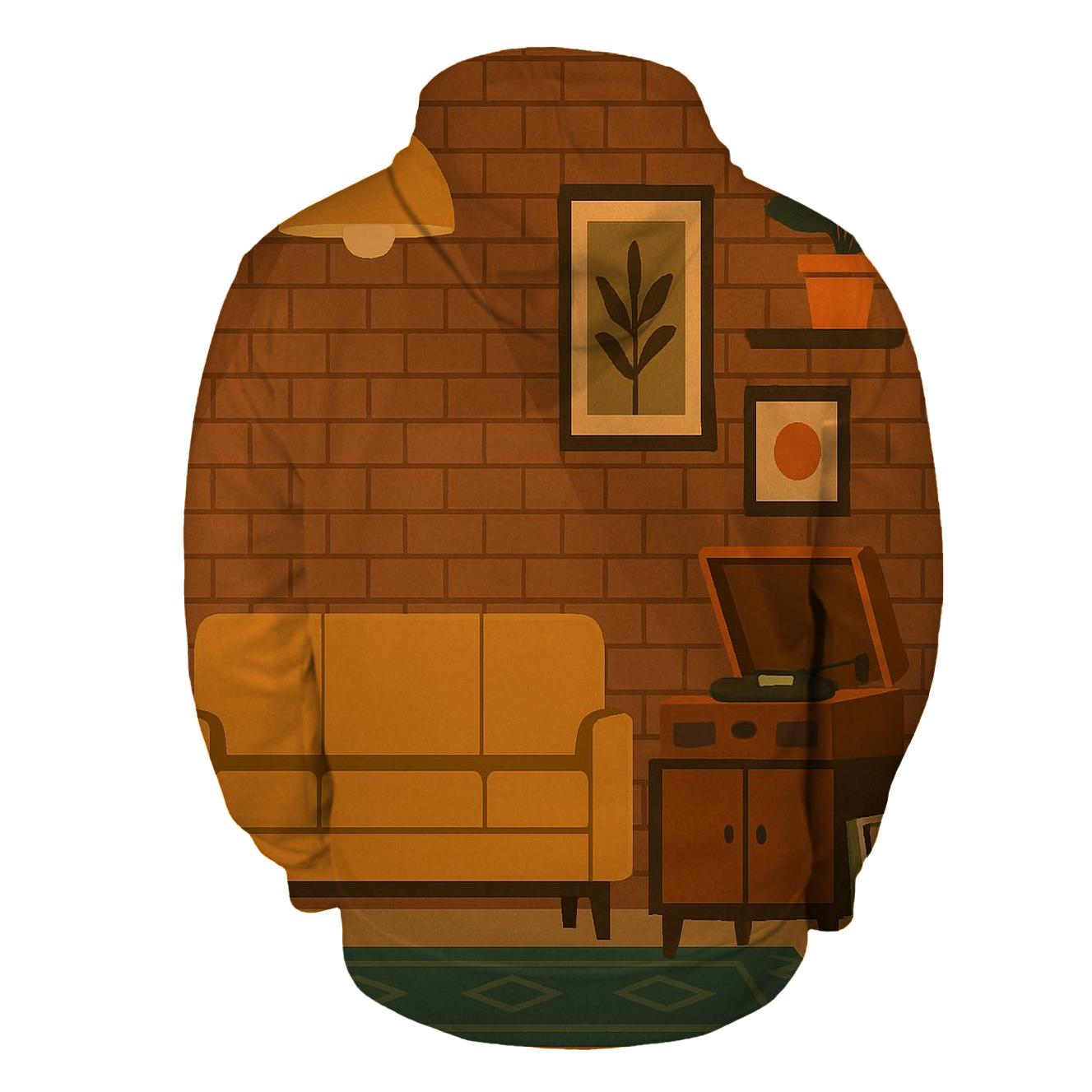 Lazy Afternoon Record Lounge zip-up hoodies