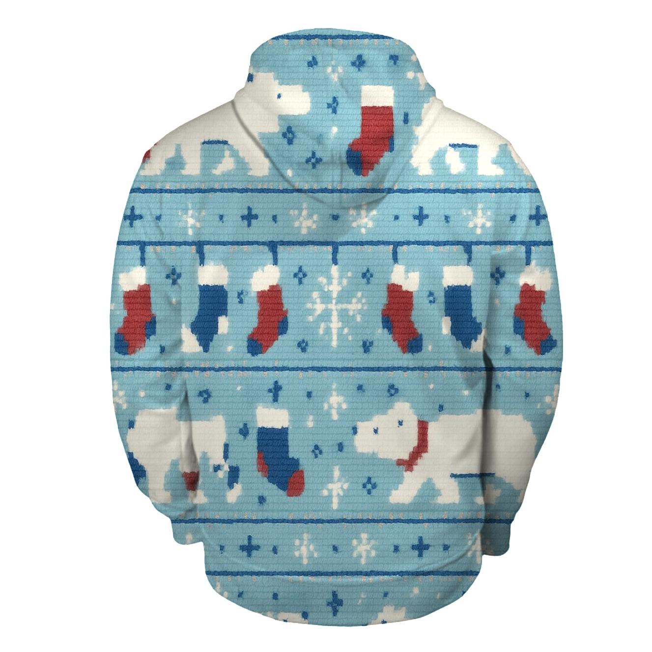 Polar Parade Stocking Stripes Design lightweight hoodies