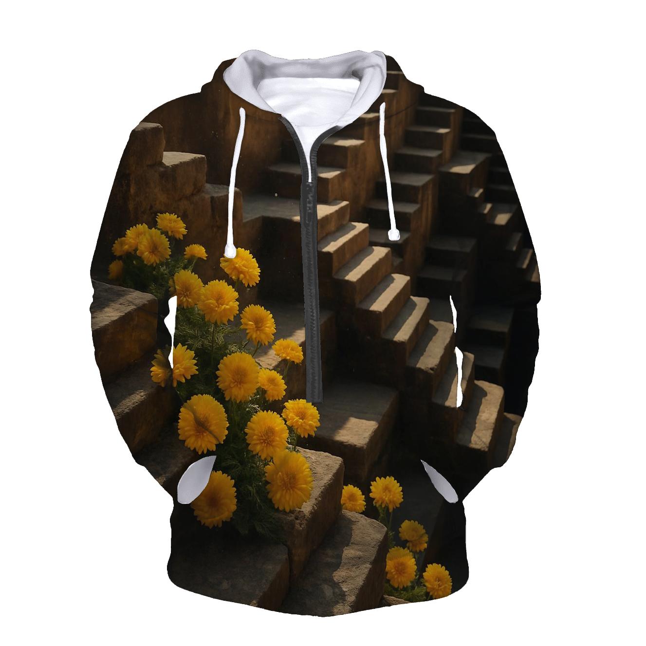 Desert Marigolds At Ancient Stepwell hoodie trends