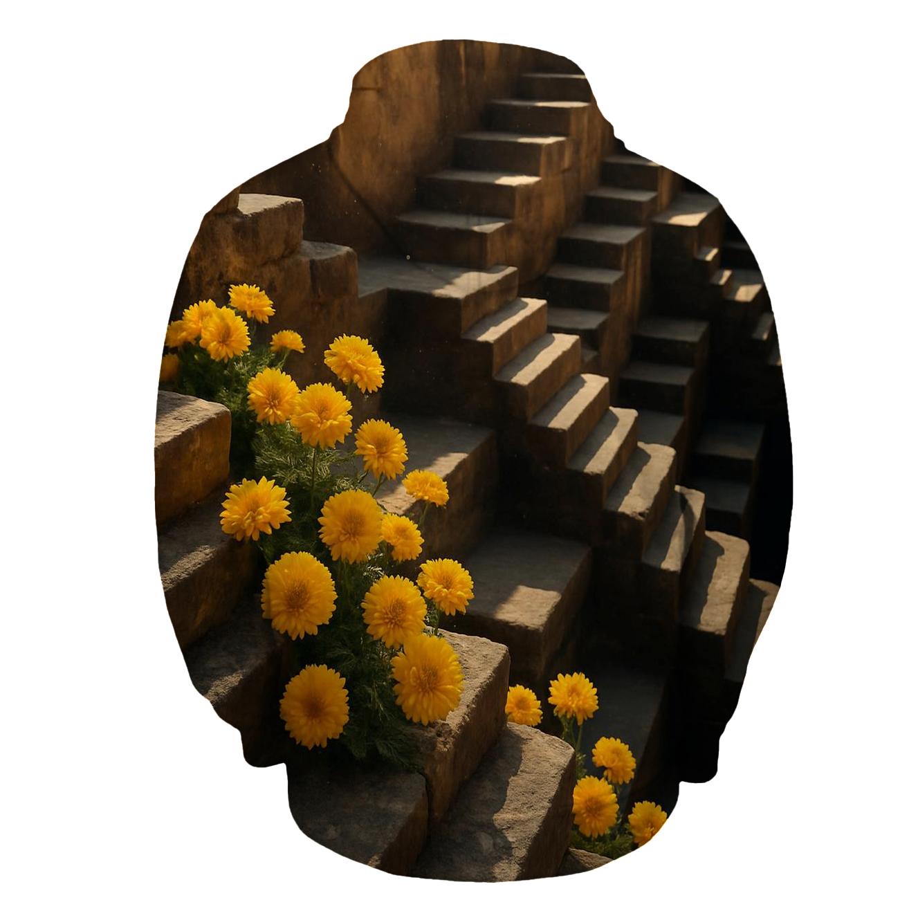 Desert Marigolds At Ancient Stepwell hoodie trends