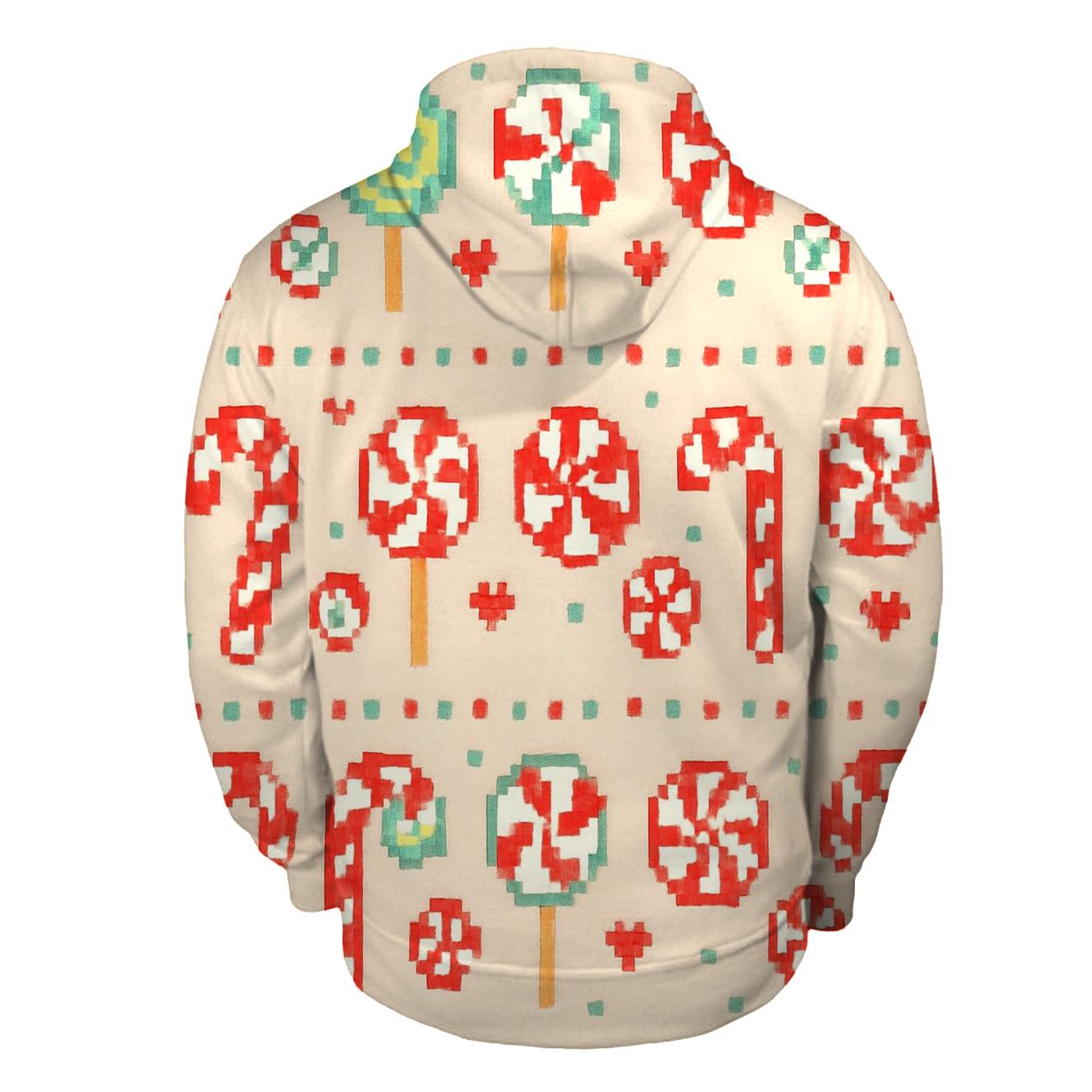 Candy Cane Carousel Bands Design premium hoodies