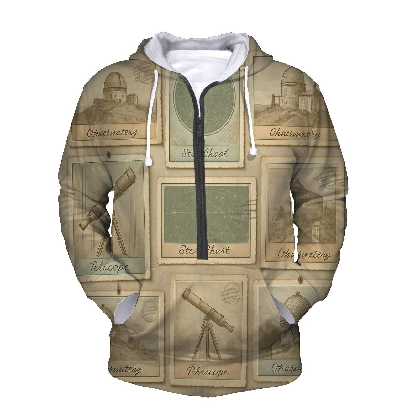 Vintage Observatory Postcard Wall hoodies fashion