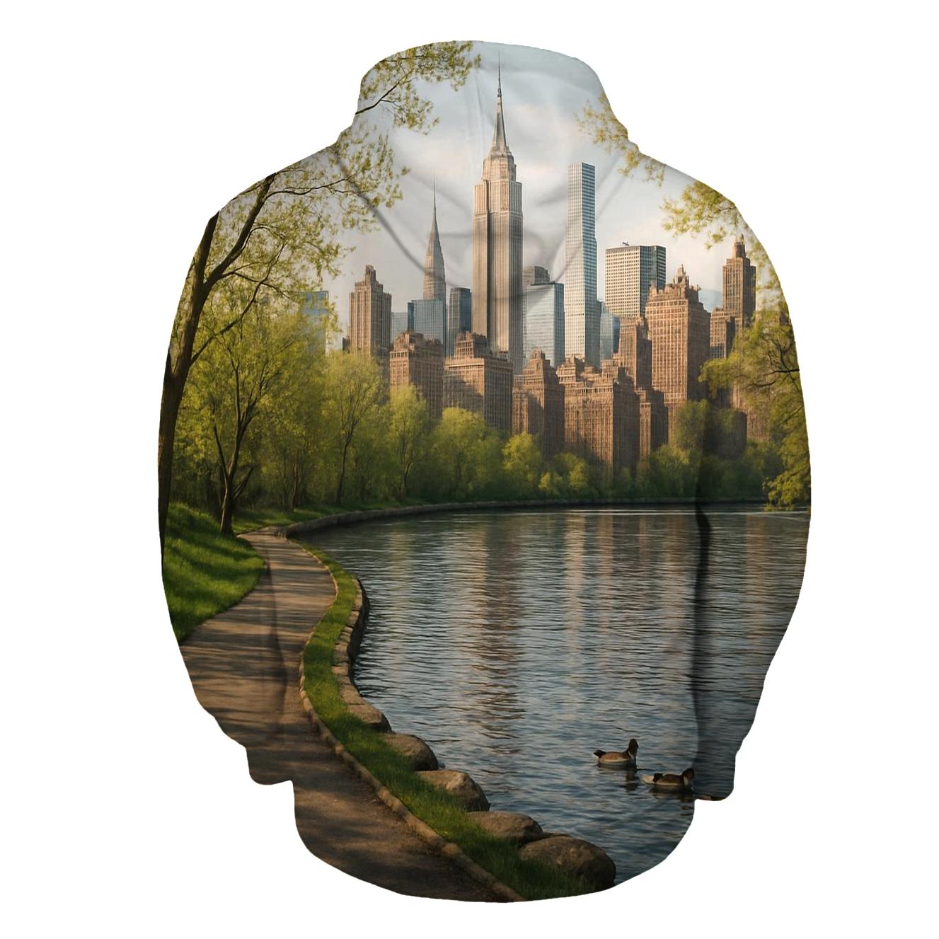 Bronx River Park View Of Midtown Towers designer hoodies