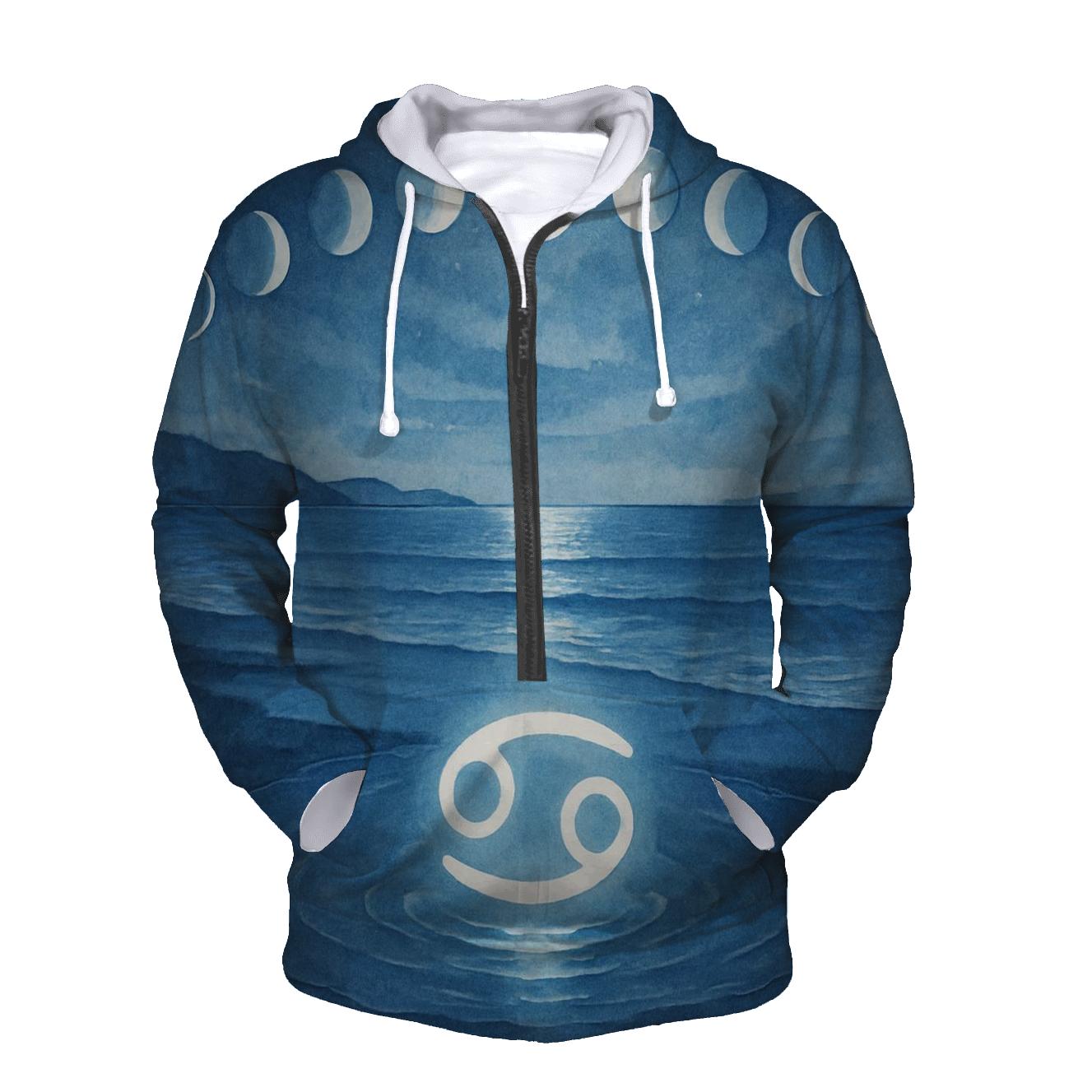 Lunar Phases Cancer Tide Ritual hoodie designs