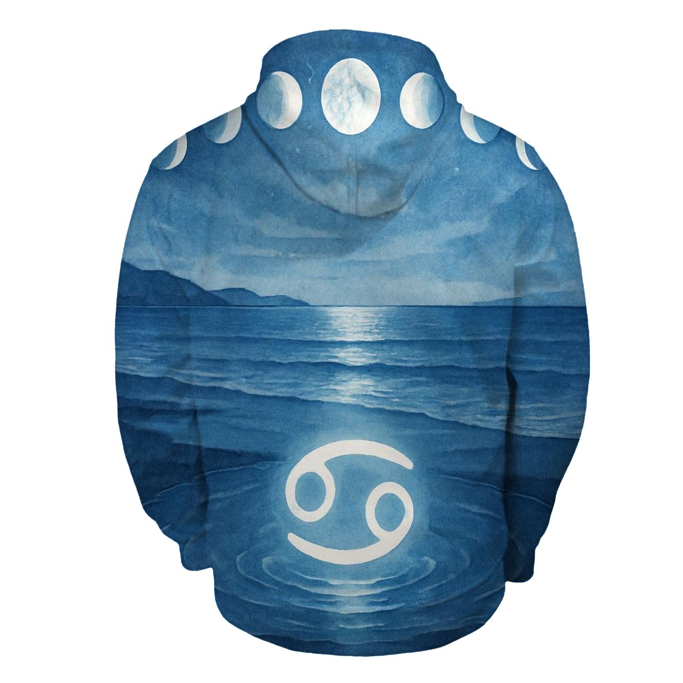 Lunar Phases Cancer Tide Ritual hoodie designs