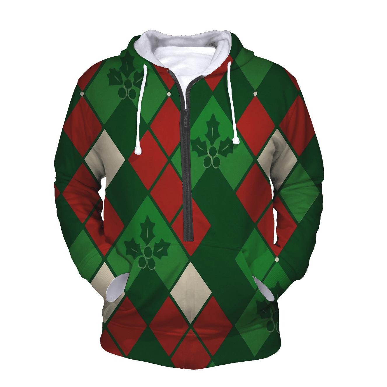 Holly Diamond Argyle heavyweight hoodies