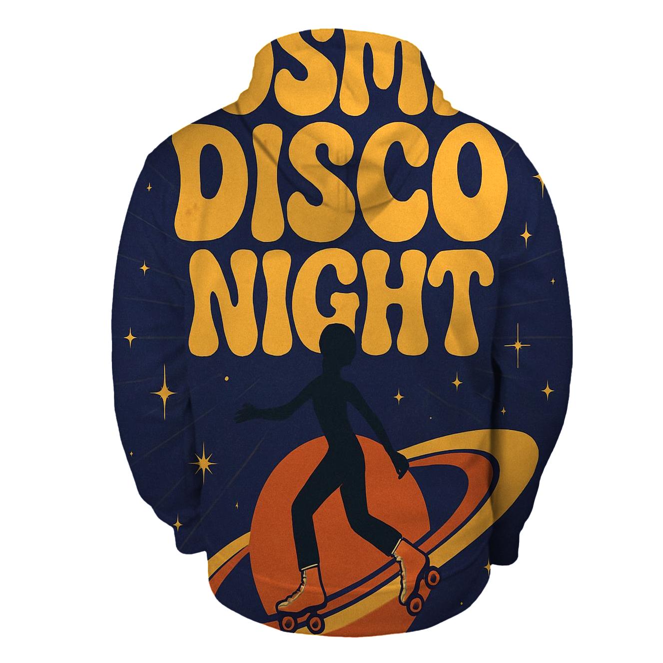 Seventies Cosmic Roller Disco Poster premium hoodies