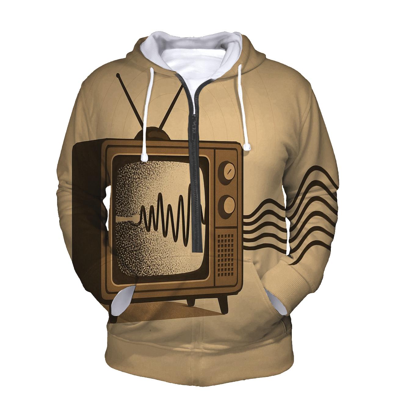 TV Static Soundscape zip-up hoodies
