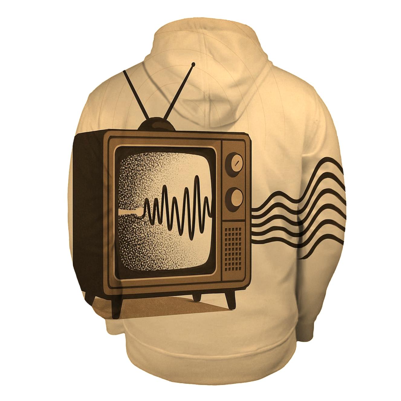 TV Static Soundscape zip-up hoodies