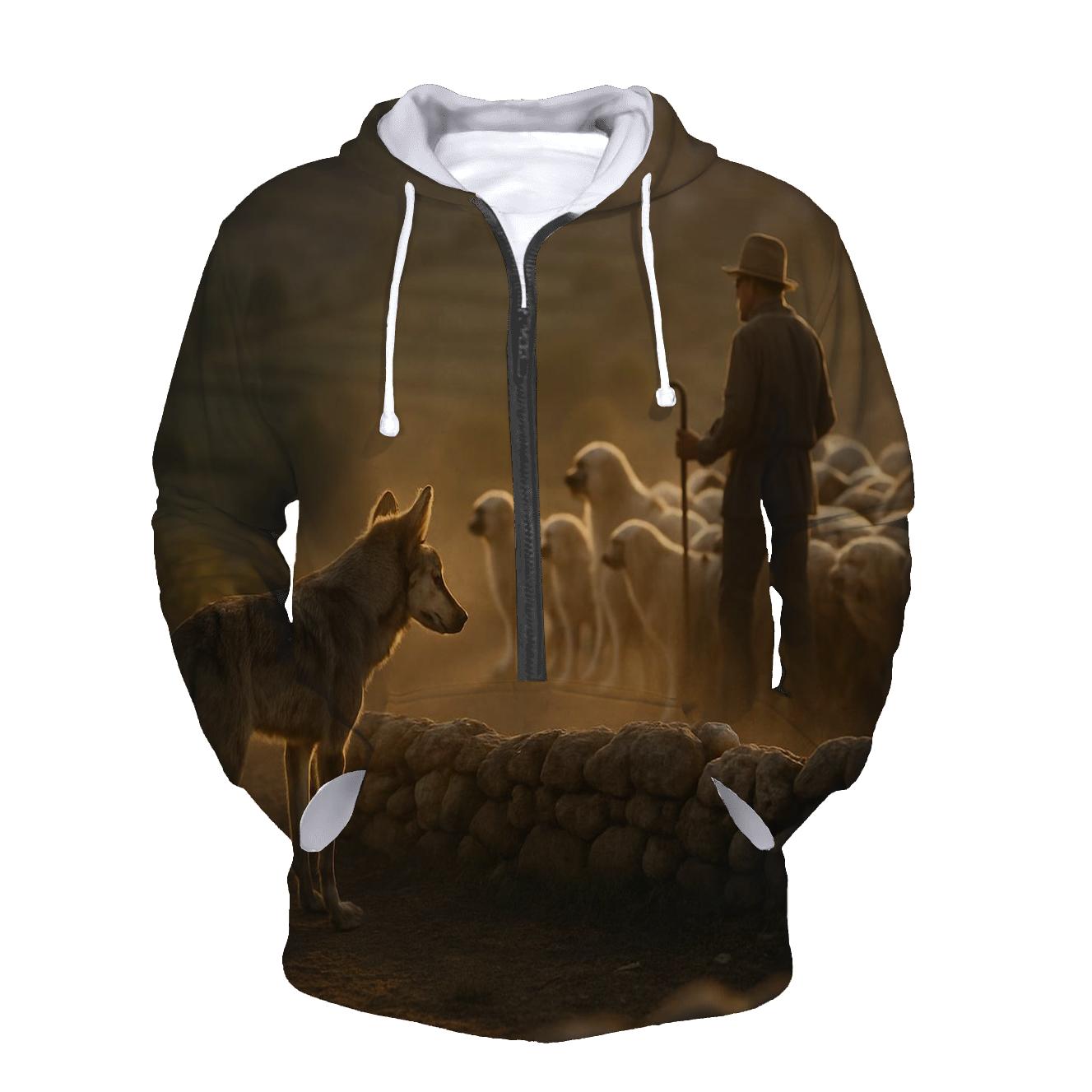 Wolf And Shepherd Flock Negotiation pullover hoodies