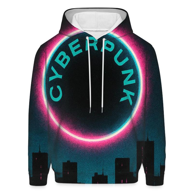 Neon Eclipse Street Poster hoodie styles