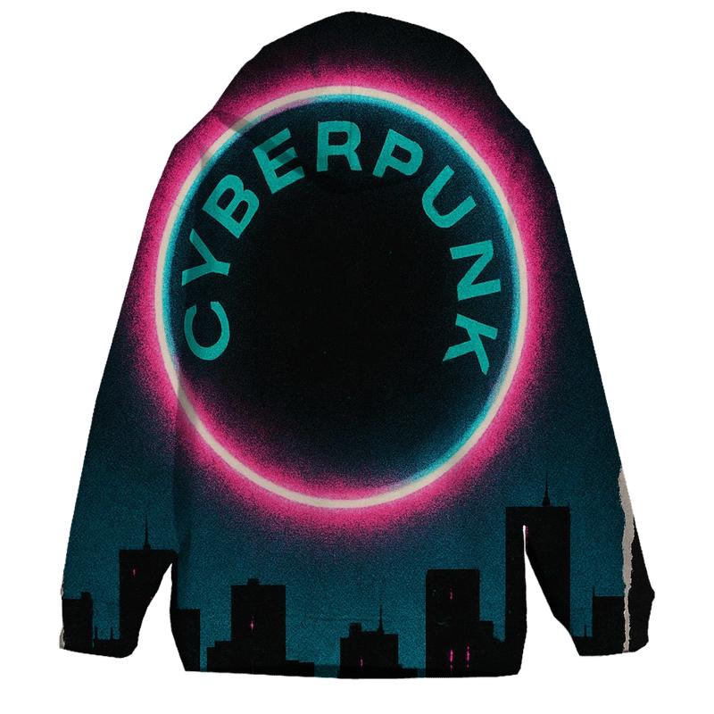 Neon Eclipse Street Poster hoodie styles