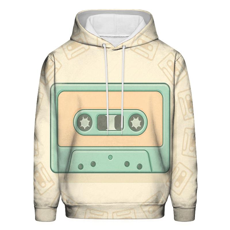 Retro Cassette Halo premium hoodies