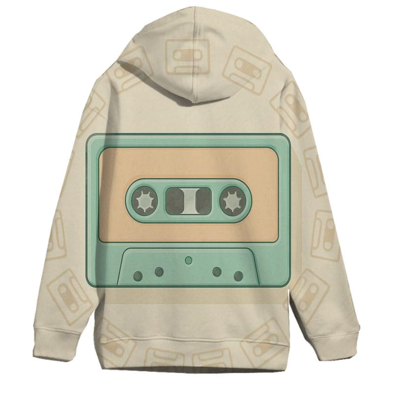 Retro Cassette Halo premium hoodies