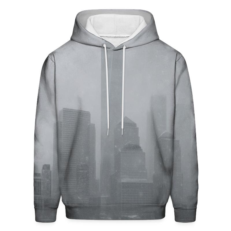 Winter Storm Over Lower Manhattan pullover hoodies