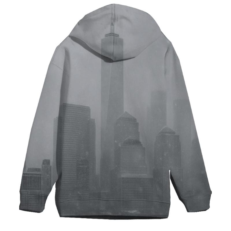 Winter Storm Over Lower Manhattan pullover hoodies