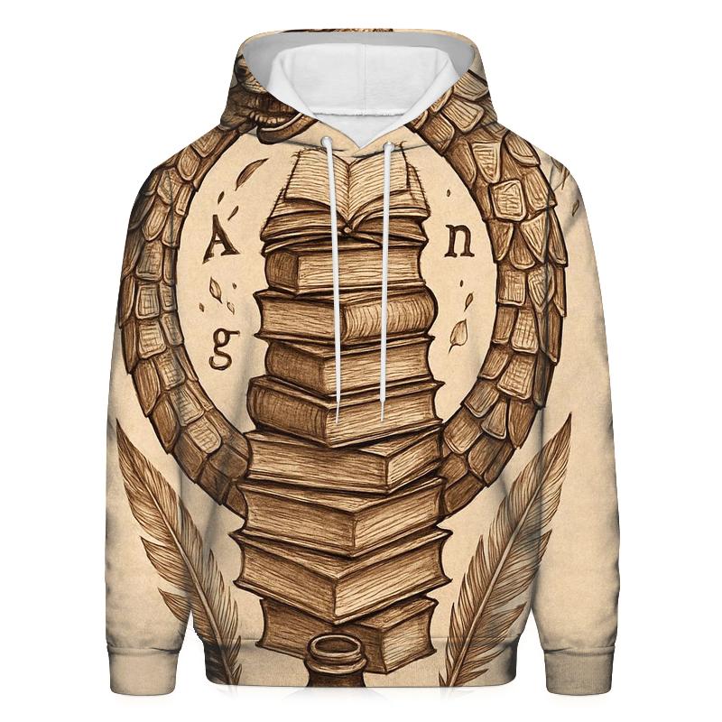 Library Of Cycles Ouroboros designer hoodies