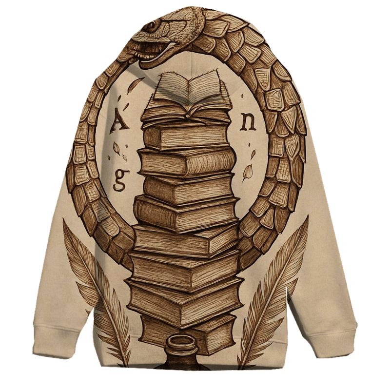 Library Of Cycles Ouroboros designer hoodies